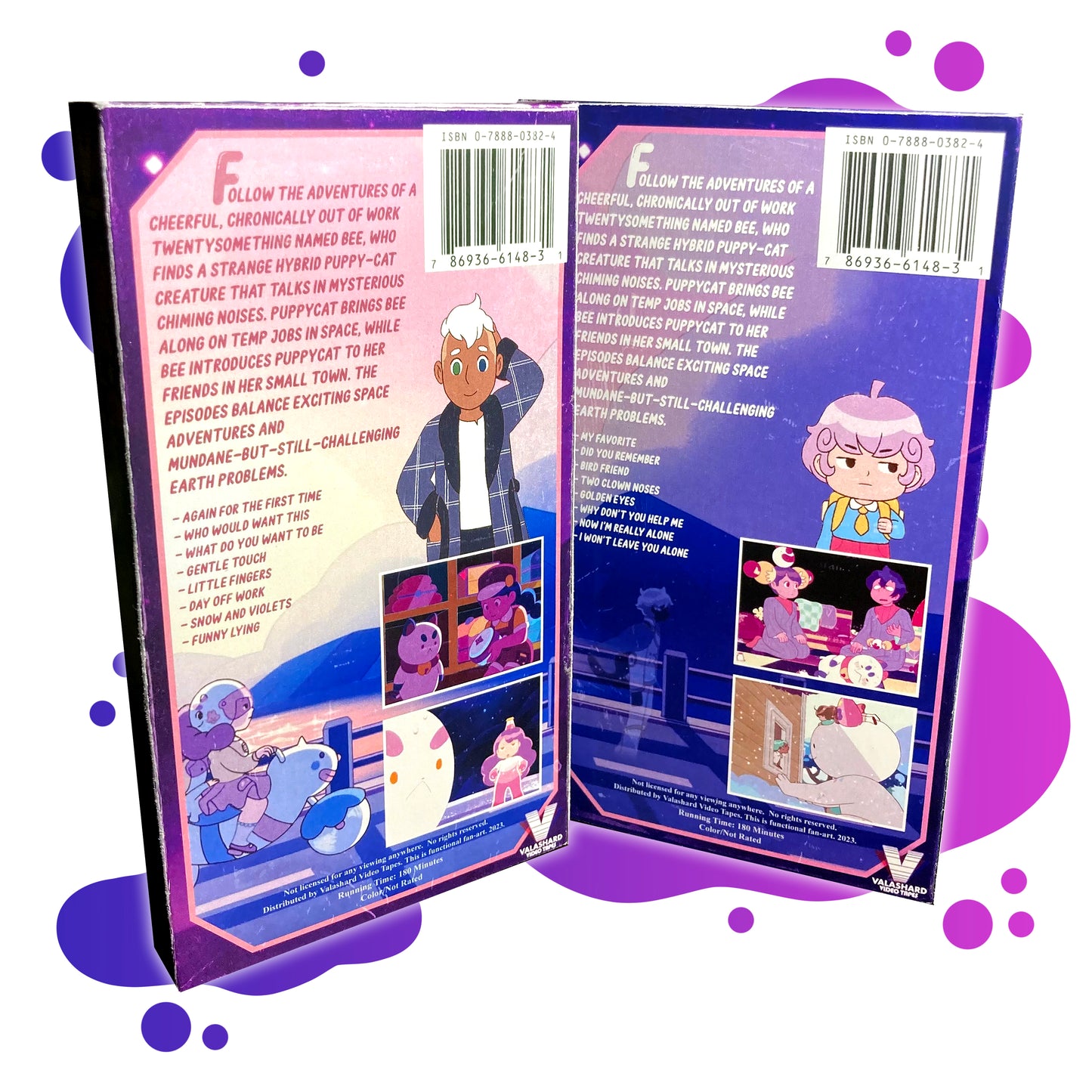 BEE AND PUPPYCAT VHS SET