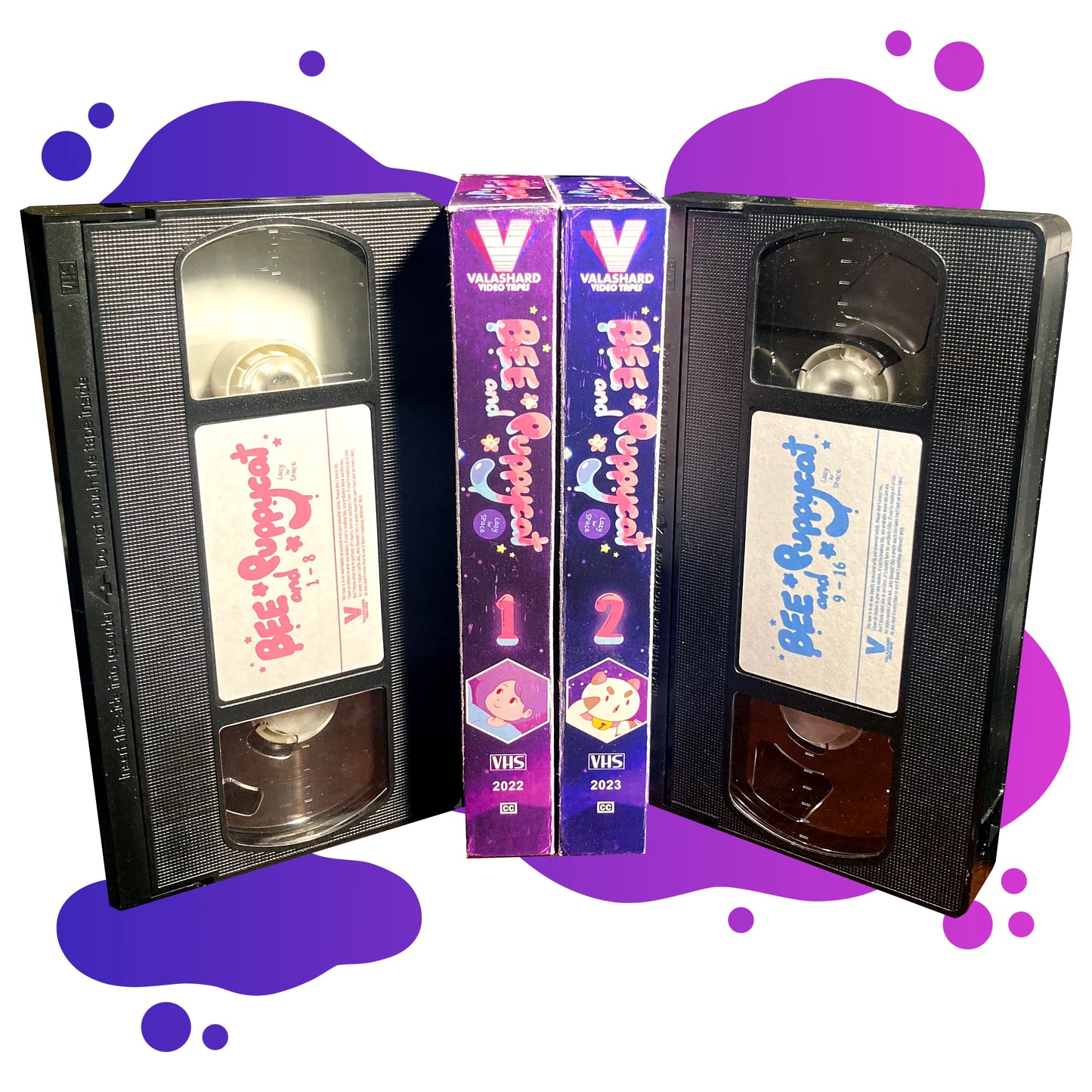 BEE AND PUPPYCAT VHS SET
