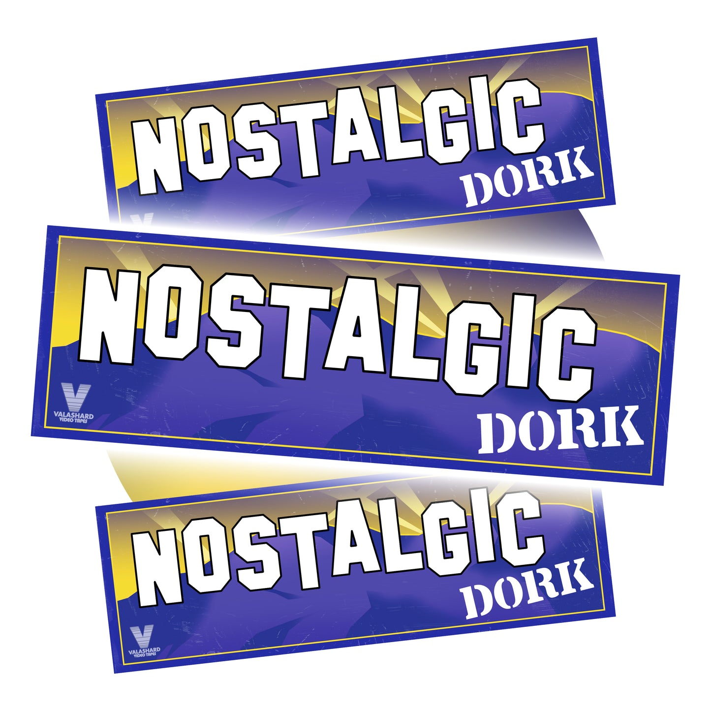 Bumper Sticker "Nostalgic Dork"