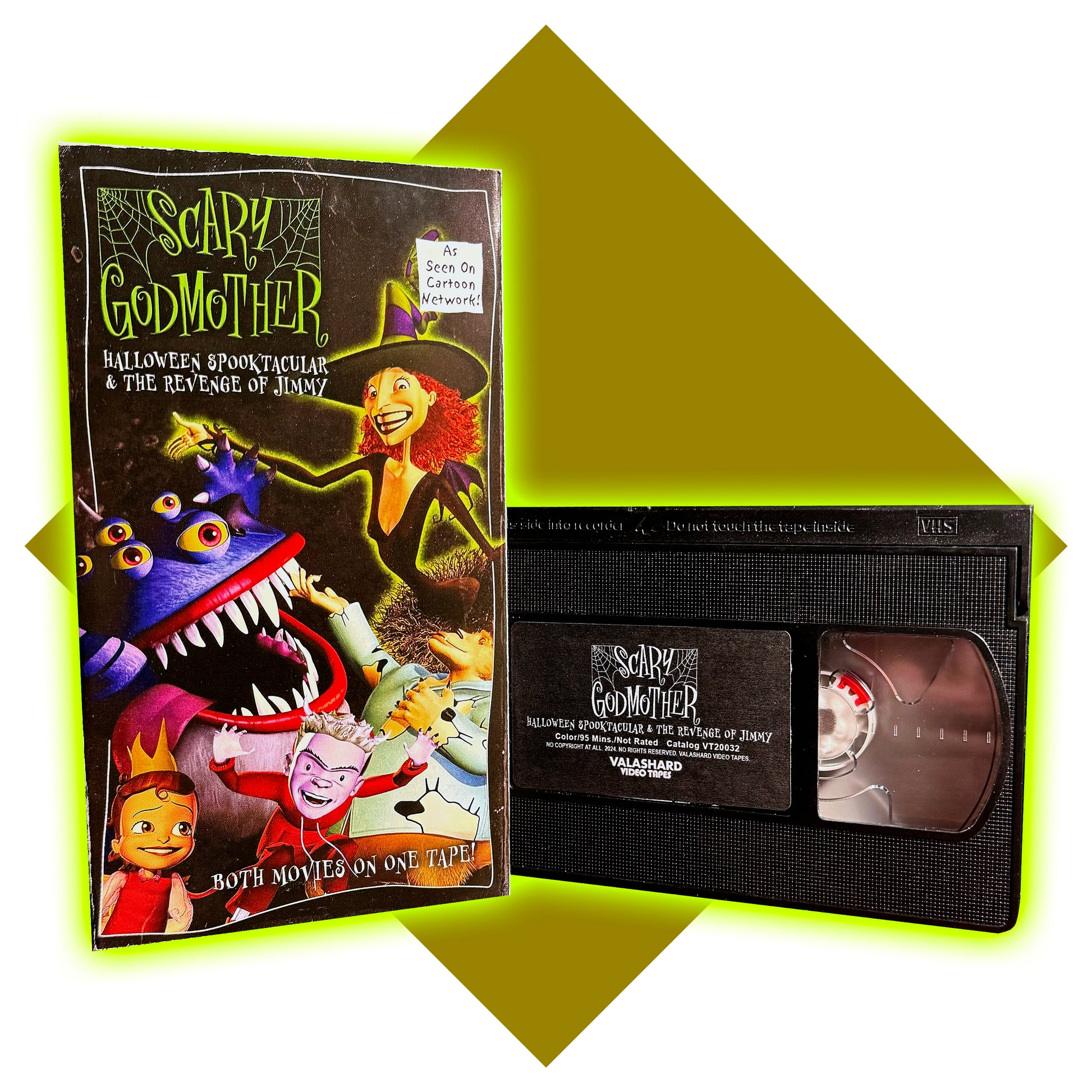 ahh real monsters vhs SCARY GODMOTHER DOUBLE-FEATURE VHS – Valashard Video Tapes