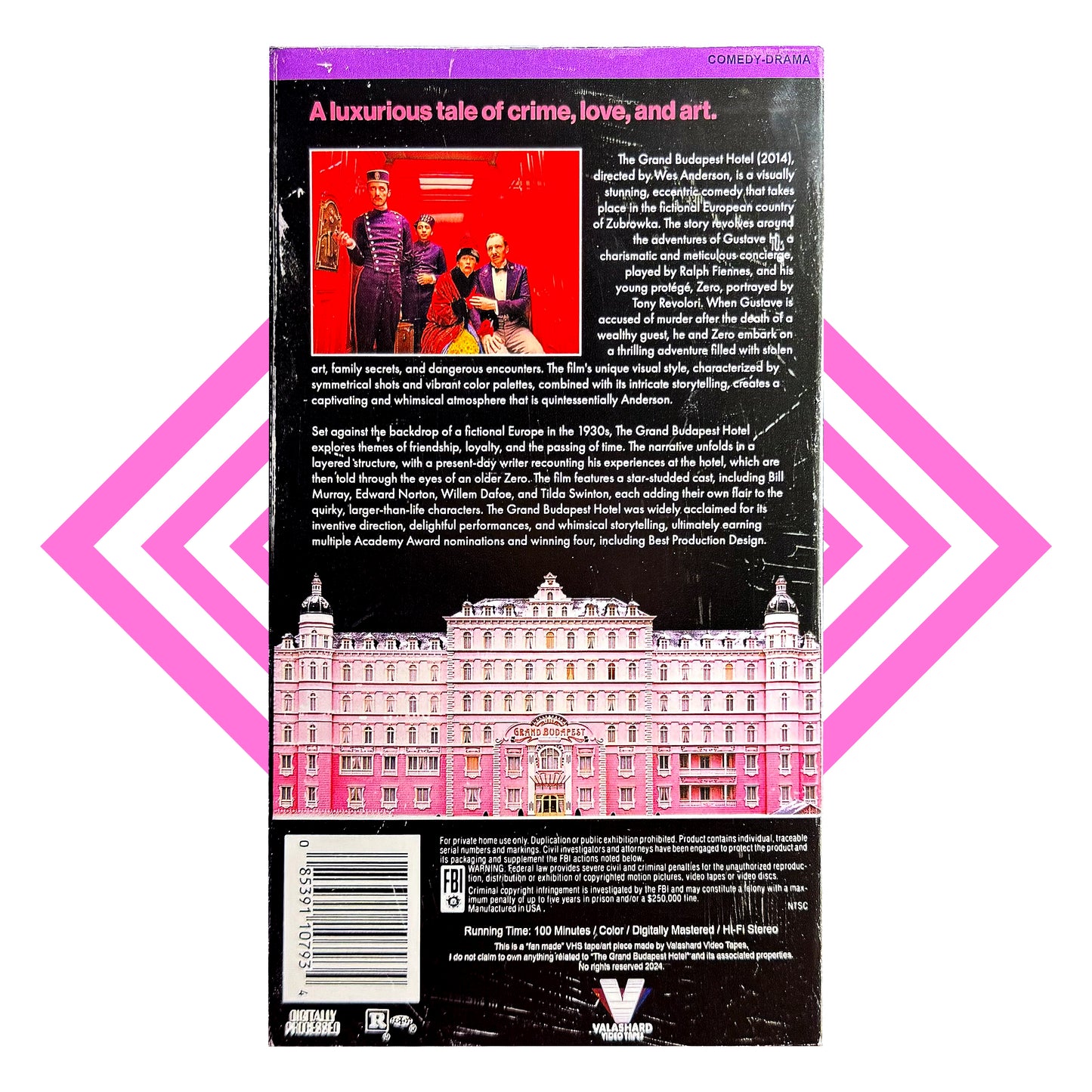 THE GRAND BUDAPEST HOTEL VHS